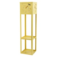 Hooneybloom Metal Riser with LED Bulb, Yellow