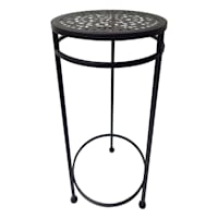 Black Metal Plant Stand, Medium