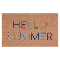 Hello Summer Coir Mat, 18x30