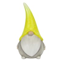 Sunny Club Yellow Gnome Outdoor Garden Statue, 14"