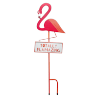 Sunny Club Totally Flamazing Metal Yard Stake, 29"