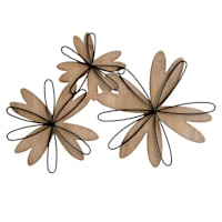 Honeybloom Wood & Metal Wall Flowers, 24x16