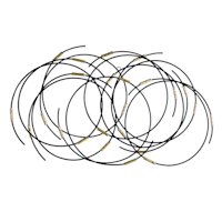 Crosby St. Circles Black Metal Art, 38x23