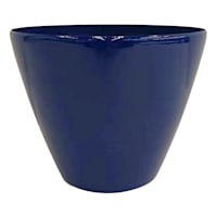 Navy Blue Synthetic Egg Outdoor Planter, Small