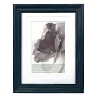 6x8 Black Ornate Matted to 4x6 Wall Frame
