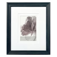 8x10 Black Ornate Matted to 4x6 Wall Frame