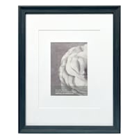 11x14 Black Ornate Matted to 5x7 Wall Frame