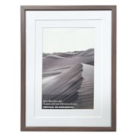 6x8 Walnut Thin Matted to 4x6 Wall Frame