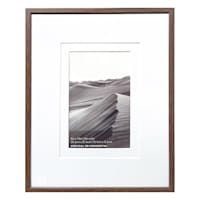 8x10 Walnut Thin Matted to 4x6 Wall Frame