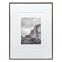 16x20 Walnut Thin Matted to 8x10 Wall Frame