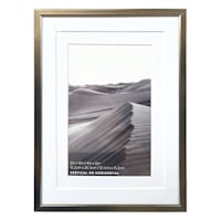 6x8 Champagne Thin Matted to 4x6 Wall Frame