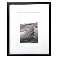 8x10 Black Thin Matted to 4x6 Wall Frame