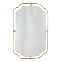 Providence Gold Floating Wall Mirror, 22x34