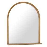 Honeybloom Arched Wooden Wall Mirror, 20x25
