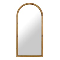 Honeybloom Arched Wooden Wall Mirror, 20x42