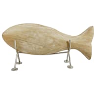 Ty Pennington Wood Fish on Stand, 4.7"