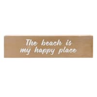 Ty Pennington The Beach Is My Happy Place Sign, 9"