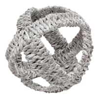 Ty Pennington White Seagrass Modern Orb, 5"