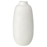 White Cream Vase, 12"