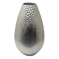 Ty Pennington Silver Dimpled Egg Vase, 14.5"