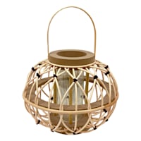 Tracey Boyd Round Rattan Lantern, 10x8