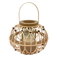 Tracey Boyd Round Rattan Lantern, 12x9.8