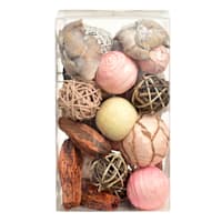Pink & Red Dried Bowl Filler Orbs