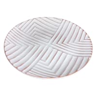 Tracey Boyd White Tribal Ceramic Bowl, 12x2