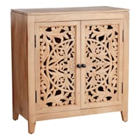Found & Fable Rae Cabinet with Natural Mango Wood Finish