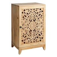 Found & Fable Rae Accent Cabinet with Natural Mango Wood Finish