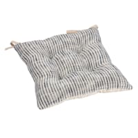 Farmhouse Navy Stripe Dining Chair Cushion