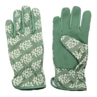 Honeybloom Green Printed Microfiber Glove