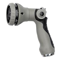 8-Pattern Garden Hose Nozzle, Grey