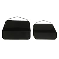 Crosby St. Black Shelf Set, 13x11