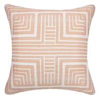 Laila Ali Blush Pink Maze Design Throw Pillow, 18"
