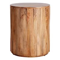 Found & Fable Havana Accent Table with Natural Mango Wood Finish