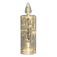 Providence Silver String LED Candle, 12"
