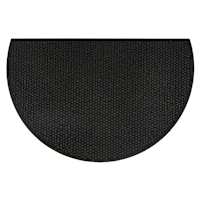 Black Honeycomb Matrix Slice Doormat, 23x35