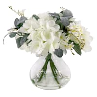 Providence Mixed Flower Arrangement in Glass Vessel, 12"