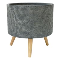 Ty Pennington Clarksville Grey Planter Stand, 9"