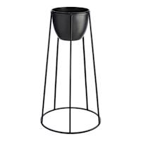 Crosby St. Black Metal Planter Stand, Large