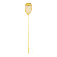 Yellow Metal Solar Yard Stake, 32"