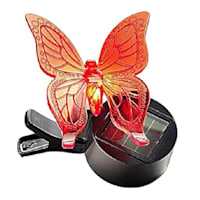 Red Butterfly Solar Outdoor Clip, 3"