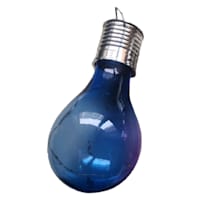 Outdoor Solar Hanging Bulb, Blue