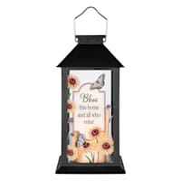 Bless This Home Outdoor Solar Lantern, 13"