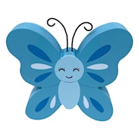Tiny Dreamers Happy Blue Butterfly Figurine, 5"