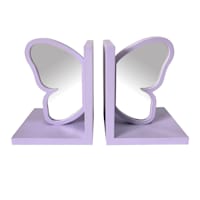 Tiny Dreamers Purple Butterfly Bookends Set, 6"
