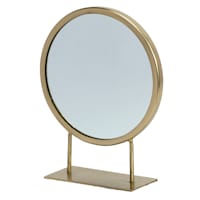 Gold Makeup Mirror on Stand, 9.7"