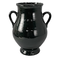 Found & Fable Green Glazed Vase, 14"