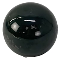 Found & Fable Green Glazed Orb, 4"